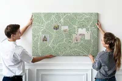 Memobord van kurk Bladeren natuur patroon