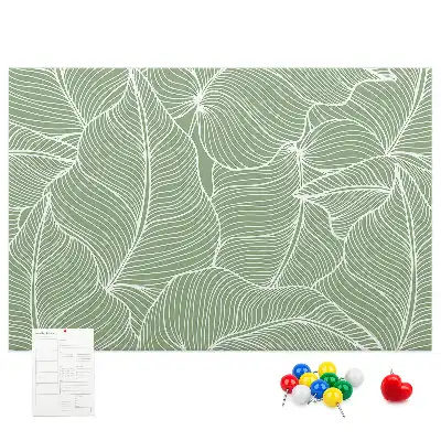 Memobord van kurk Bladeren natuur patroon