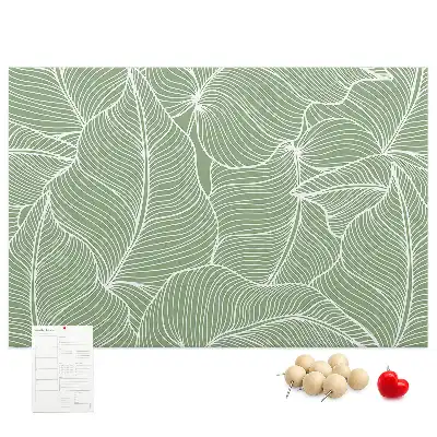 Memobord van kurk Bladeren natuur patroon
