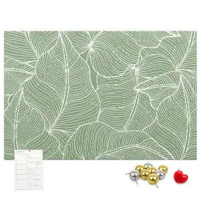 Memobord van kurk Bladeren natuur patroon