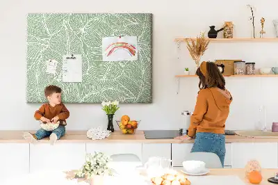 Memobord van kurk Bladeren natuur patroon