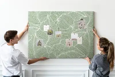 Memobord van kurk Bladeren natuur patroon