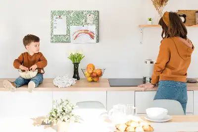 Memobord van kurk Bladeren natuur patroon