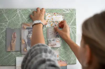 Memobord van kurk Bladeren natuur patroon