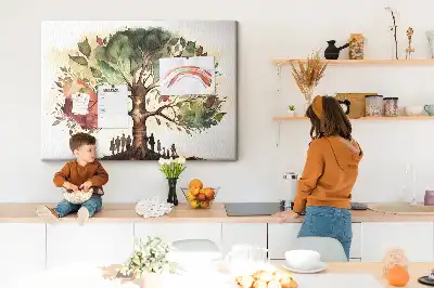 Kurk prikbord Genealogie stamboom geslacht