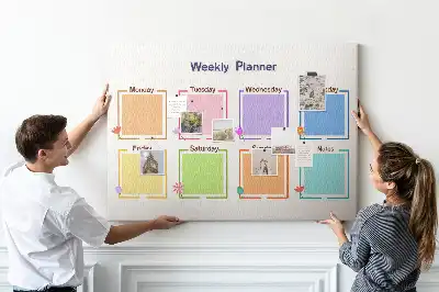 Kurk prikbord Zevendaagse organizer werk