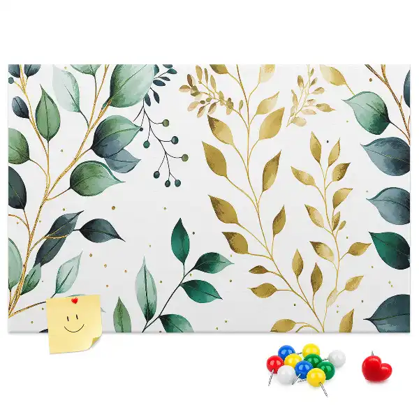 Kurk prikbord Planten bladeren patroon