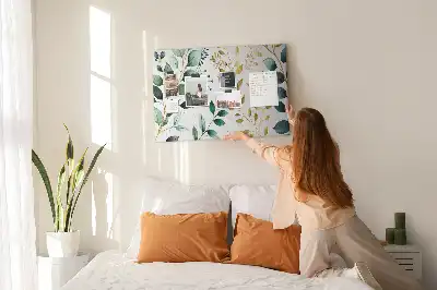 Kurk prikbord Planten bladeren patroon