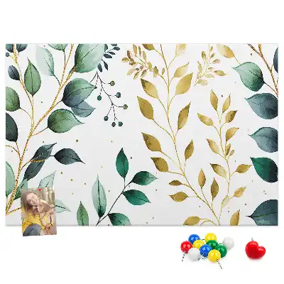 Kurk prikbord Planten bladeren patroon