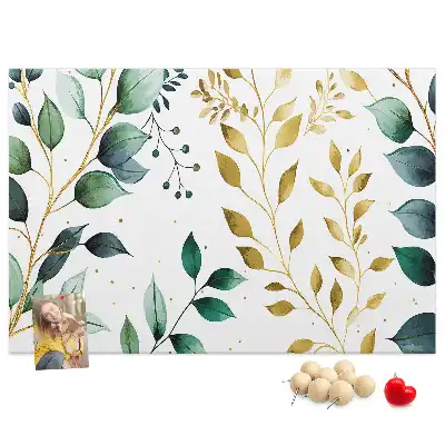 Kurk prikbord Planten bladeren patroon