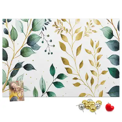 Kurk prikbord Planten bladeren patroon