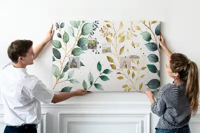 Kurk prikbord Planten bladeren patroon