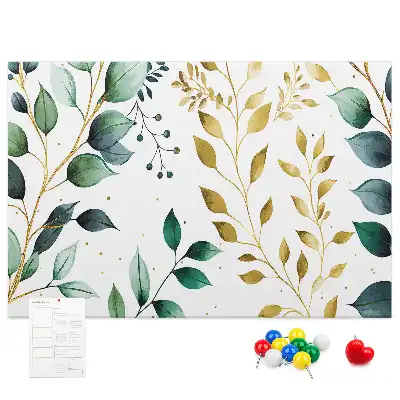 Kurk prikbord Planten bladeren patroon