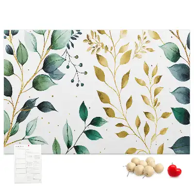 Kurk prikbord Planten bladeren patroon
