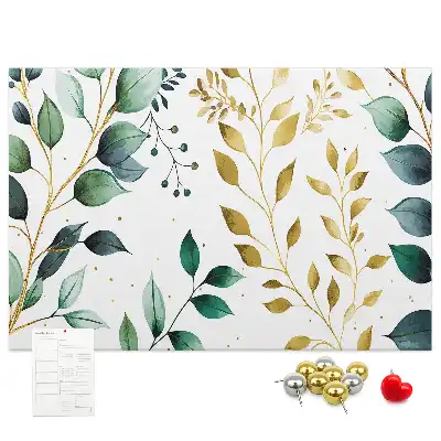 Kurk prikbord Planten bladeren patroon