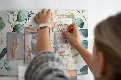 Kurk prikbord Planten bladeren patroon