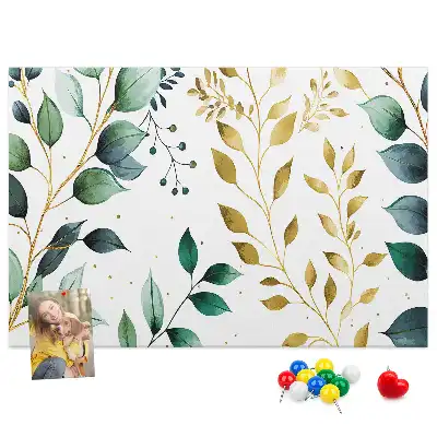 Kurk prikbord Planten bladeren patroon