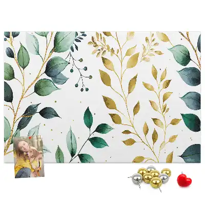 Kurk prikbord Planten bladeren patroon
