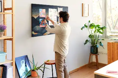 Memobord van kurk Zonsondergang landschap