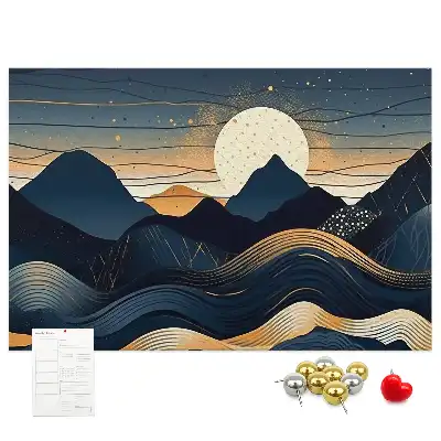 Memobord van kurk Zonsondergang landschap
