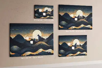 Memobord van kurk Zonsondergang landschap