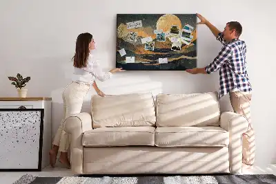 Kurk prikbord Artistiek modern landschap