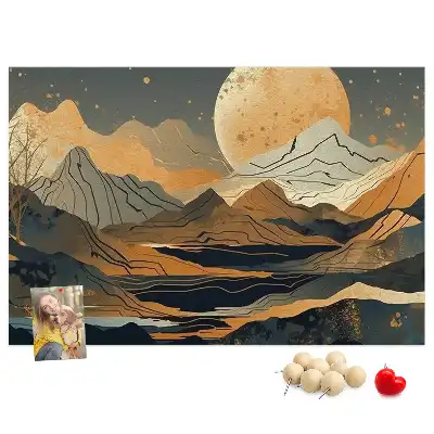 Kurk prikbord Artistiek modern landschap