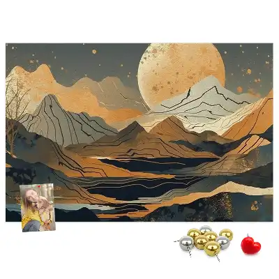 Kurk prikbord Artistiek modern landschap