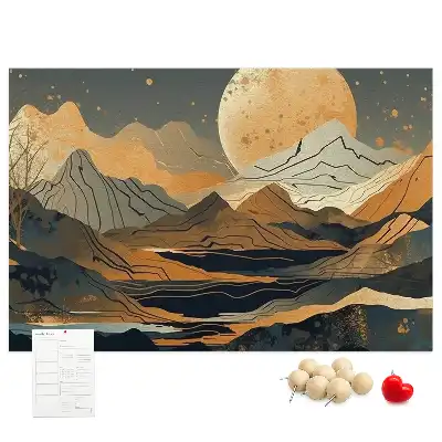 Kurk prikbord Artistiek modern landschap