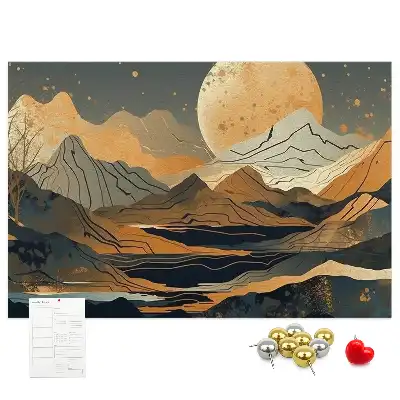 Kurk prikbord Artistiek modern landschap