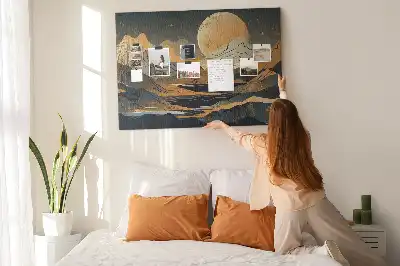 Kurk prikbord Artistiek modern landschap