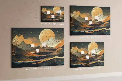 Kurk prikbord Artistiek modern landschap
