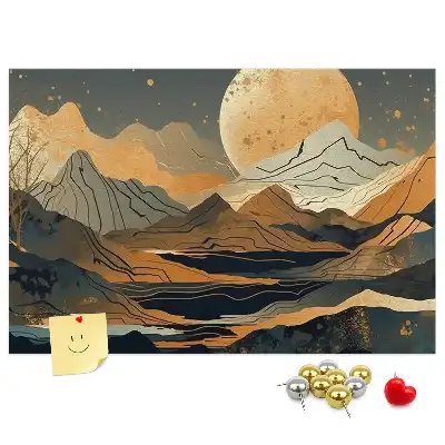 Kurk prikbord Artistiek modern landschap