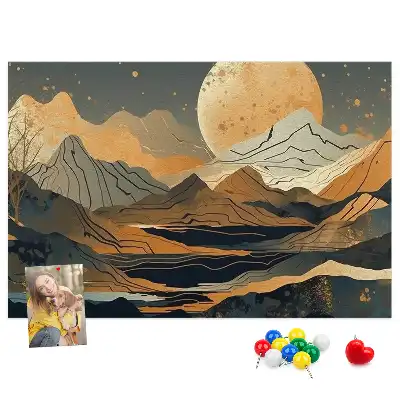 Kurk prikbord Artistiek modern landschap