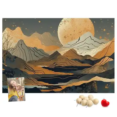 Kurk prikbord Artistiek modern landschap