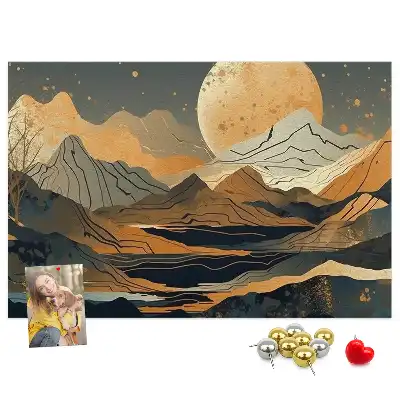Kurk prikbord Artistiek modern landschap