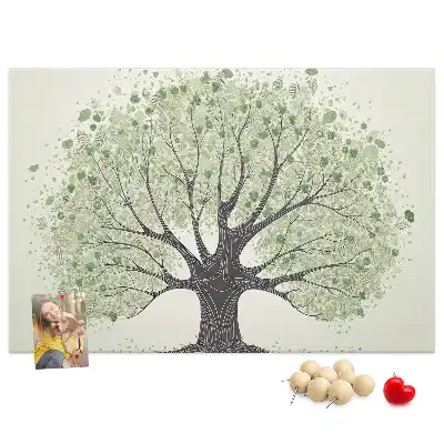 Memobord van kurk Machtige eik natuur