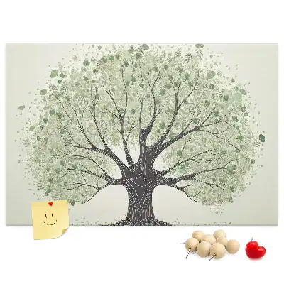 Memobord van kurk Machtige eik natuur