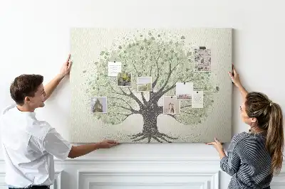Memobord van kurk Machtige eik natuur