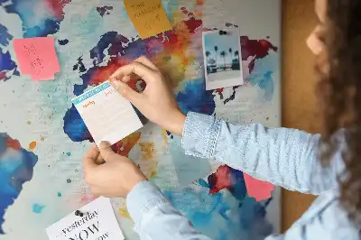 Memobord van kurk Geschilderde kaart