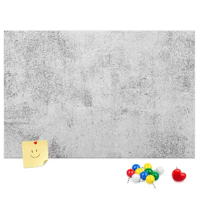 Kurk prikbord met betonnen muur motief