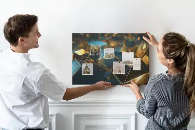 Memobord van kurk Decoratieve abstractie