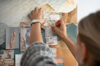 Memobord van kurk Bergen landschap
