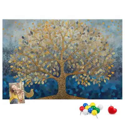 Kurk prikbord Abstracte boom