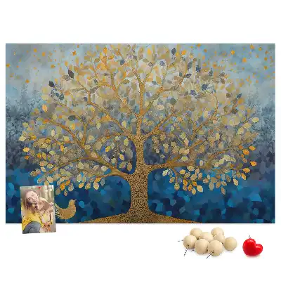 Kurk prikbord Abstracte boom