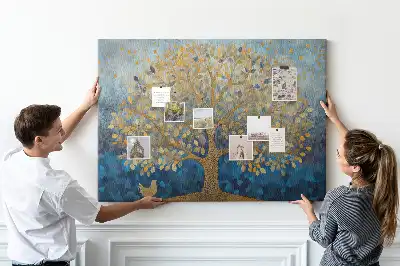 Kurk prikbord Abstracte boom