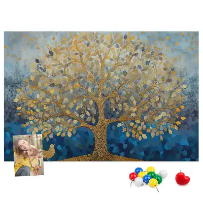 Kurk prikbord Abstracte boom