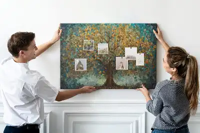 Memobord van kurk Mozaïekboom