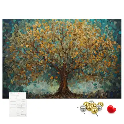 Memobord van kurk Mozaïekboom