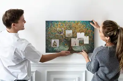 Memobord van kurk Mozaïekboom